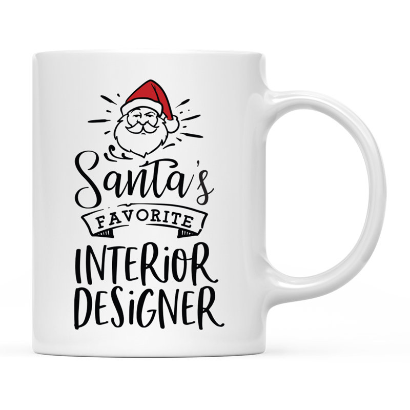 Grande tasse à café Tuileries, « Santa's Favorite Interior Designer »