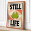 Still Life Pears Mid-Century - Wrapped Canvas-1874982955-1874982959