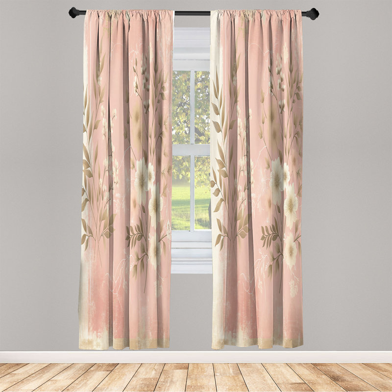 Semi Sheer Curtain, 56" W x 63" L