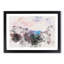 View Of Zion National Park In Utah Watercolour - Framed Print-56882077-56882081