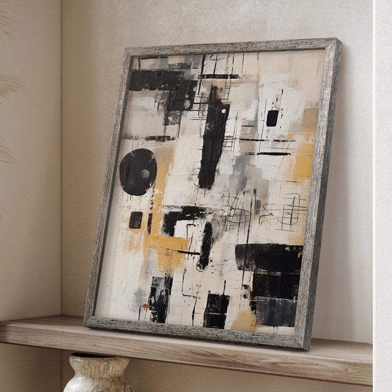 Reproduction encadrée ABSTRACT Series CECXCVII - bois massif, H 11 po x l 9 po