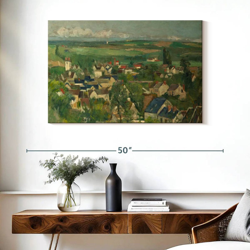 Alvord Auvers Panoramic View, 26" H x 39" W