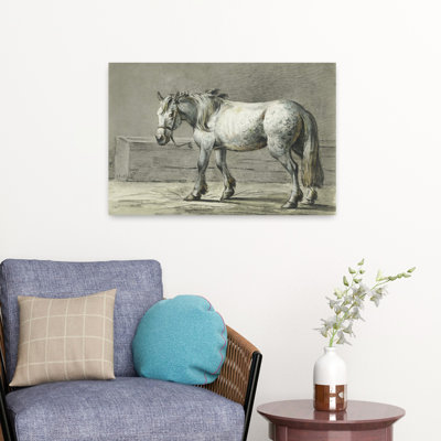 Cheval debout par Jean Bernard, art rétro rétro classique
