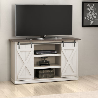 Lorraine TV Stand with Sliding Barn Doors