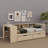 Luxurious Platform Bed Featuring Storage Shelves, Drawers And A Built-In Charging Station-1230702084-1230702085