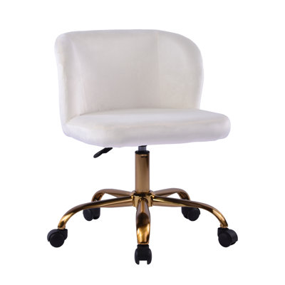 Rylee Swivel Vanity Chair with 360 Degree Rotation, Modern Makeup Seat with Adjustable Height