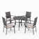 Round 4 - Person 47'' Long Dining Set with Cushions