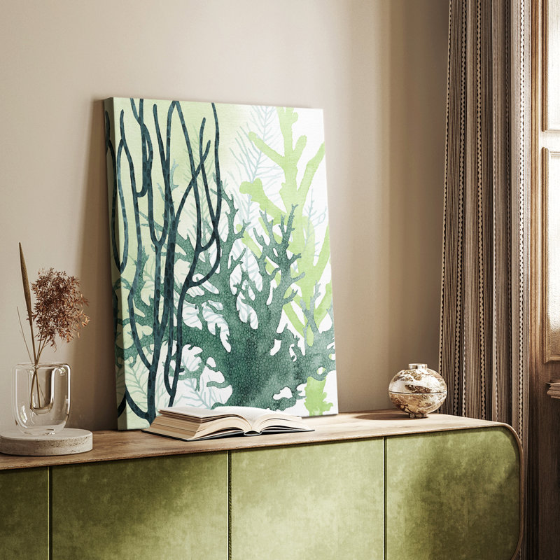 Corail texturé II - galerie Cavas sur mesure, H 36 po x l 24 po
