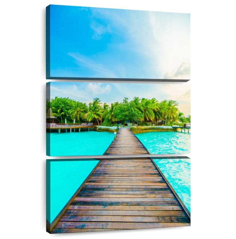 Gillard Maldives Tropical Jetty, 65" H x 42" W