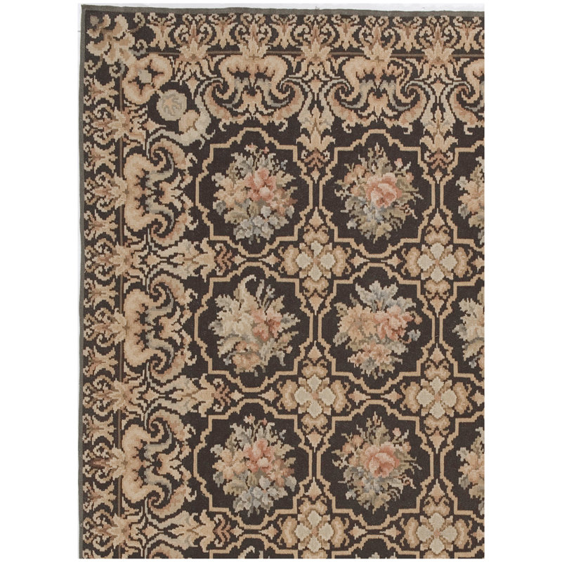Wool Oriental Area Rug, Rectangle 2' x 4'