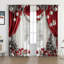 Kbndieu 2PCS European Curtains and Drapes Christmas Series Curtains Factory Sent Digital Printing Curtains-1601652386