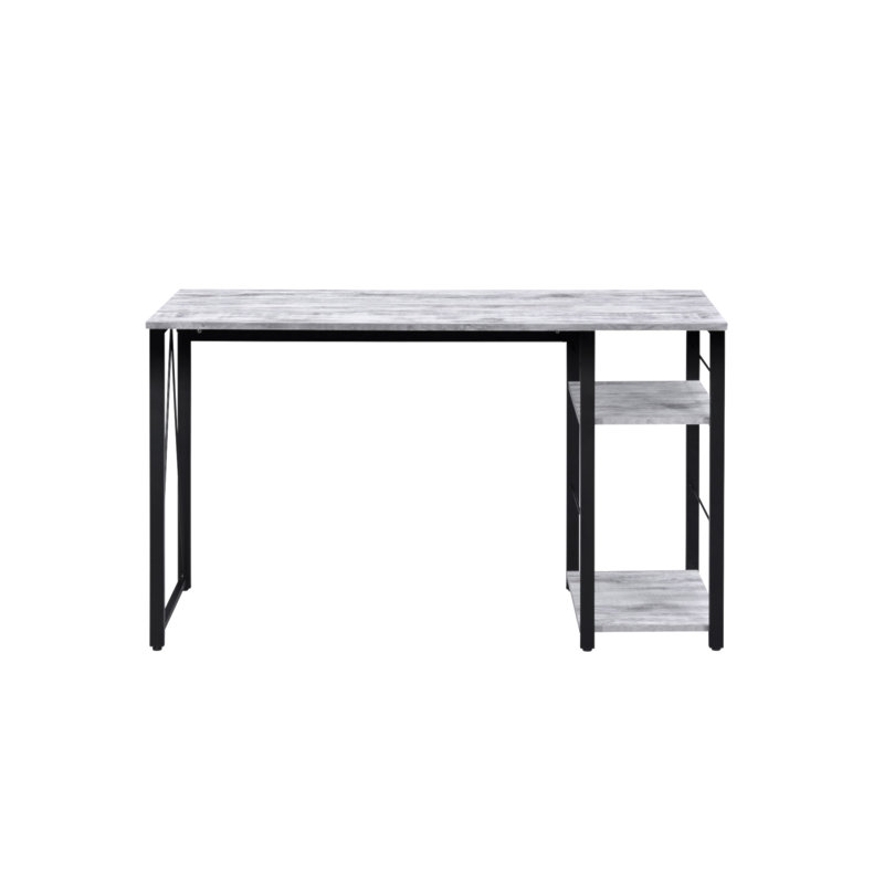 Bureau d'écriture Vadna, Blanc antique / noir