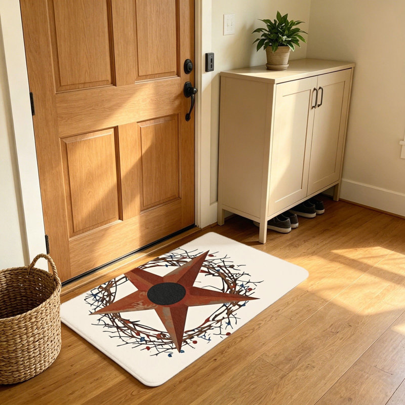 Tapis d'entrée rectangulaire Farmhouse