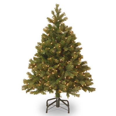 4.5 ft. Downswept Douglas Fir Tree with Warm White LED Lights