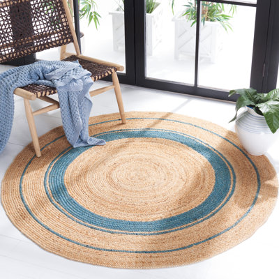 Blumberg Natural Fiber Hand Woven Jute Bordered Rug