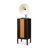 Black+White Rectangular Solid Wood+Copper Media Players