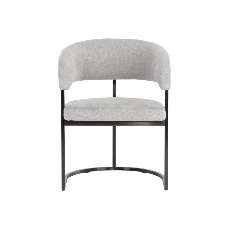 Marris Upholstered Arm Chair, Grey, Gunmetal