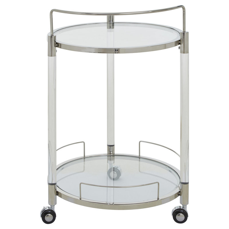 Emile Bar Cart, Silver