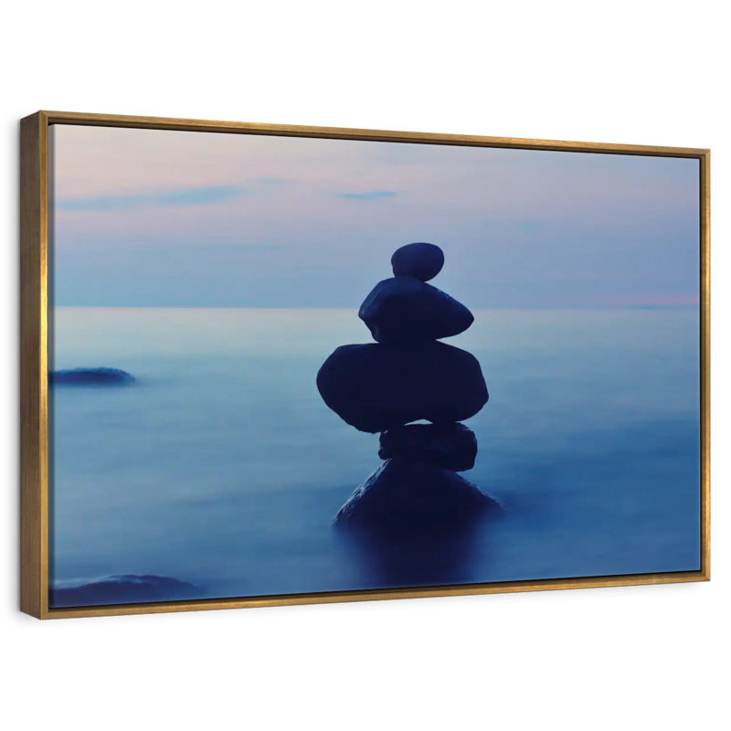 Harmonie zen, Floating Frame Gold, 43 po x 29 po