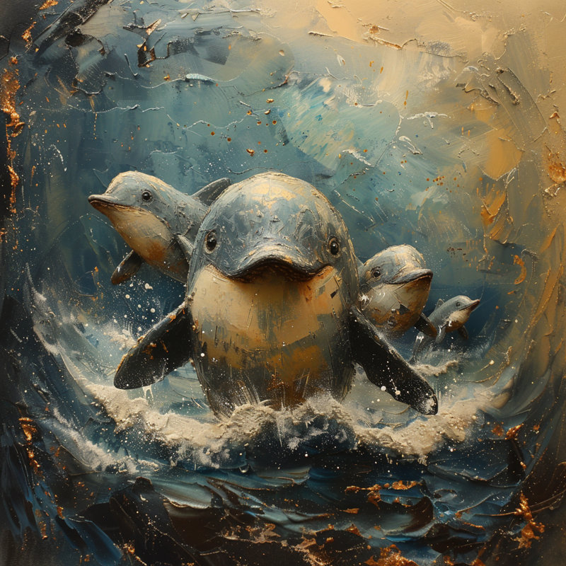 Tapis de bain Dolphins, L 21 po x L 34 po