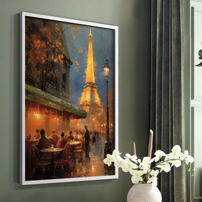 Paysages de la série Cccxxix - reproduction encadrée de qualité supérieure - prête à être accrochée - aucun clou requis