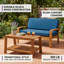 Ensemble de causeuse et table basse Elegant | Mobilier de jardin résistant aux intempéries pour des vacances relaxantes | Style transitionnel inclus-536095250