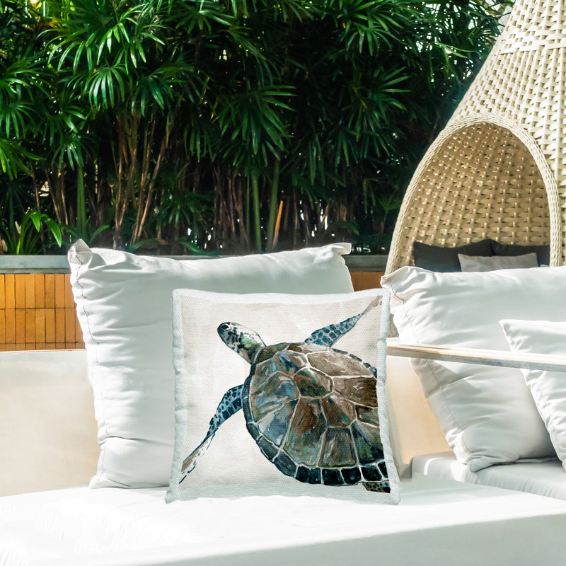 Coussin décoratif aquatique Aquatic Tortoise