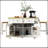 48 Inch Rolling Kitchen Island with Drop Leaf, Power Outlet, and Spacious Internal Storage for Modern Kitchens and Dining Rooms-120092550