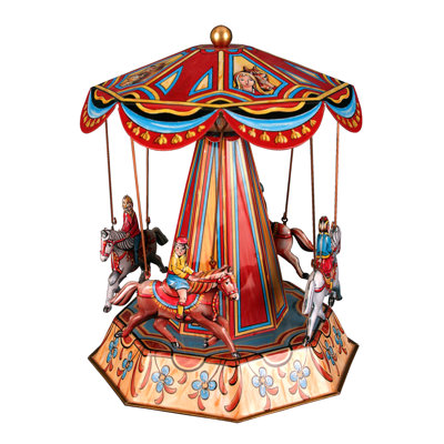 Carrousel décoratif de chevaux de style étain German