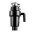 Broyeur de déchets alimentaires, moteur CC 1 CV 3700 tr/min, système de broyage des déchets alimentaires à fixation par 3 boulons avec protection contre les éclaboussures et cordon d'alimentation pour cuisines, broyeur à alimentation continue pour évier de cuisine