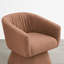 Fauteuil d'appoint pivotant à 360 ° avec repose-pieds en terre cuite Comfy-130133098