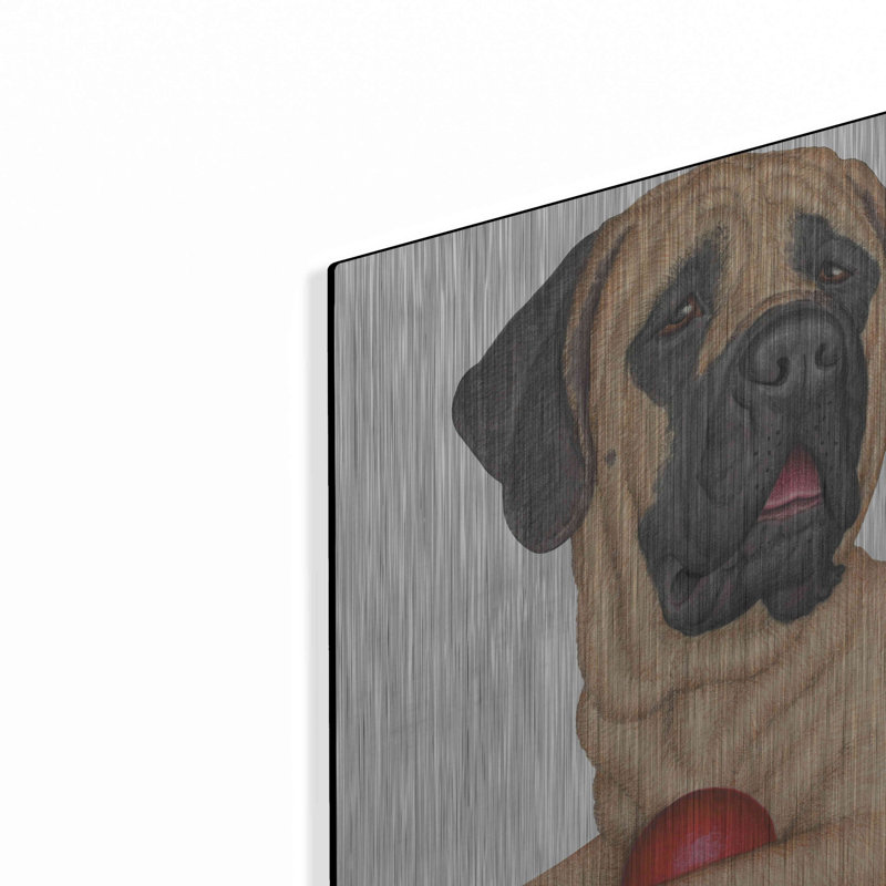 «Mastiff Red Ball» par Danny Gordon, H 12 po x l 16 po