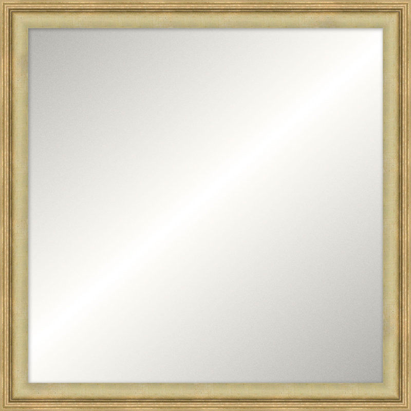 Chamblee Solid Wood Framed Wall Mirror, 51.25" x 51.25", Square