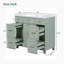 Ensemble de meuble-lavabo simple autoportant 18 po avec plateau en céramique Sirenna