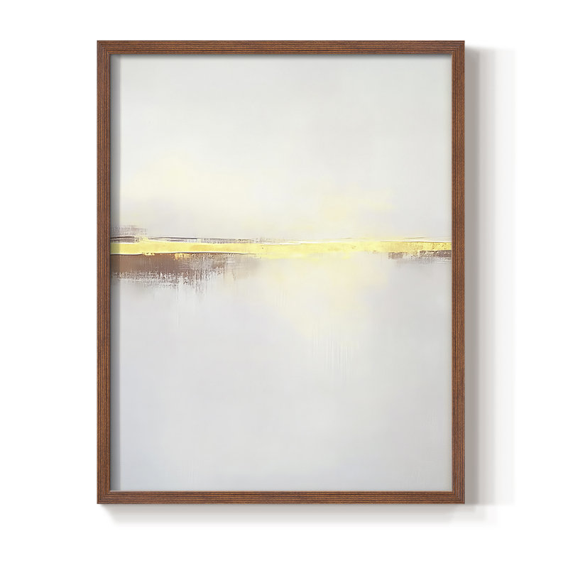 Série ABSTRACT DCXCVI, reproduction encadrée - bois massif, H 21 po x l 17 po, Noyer