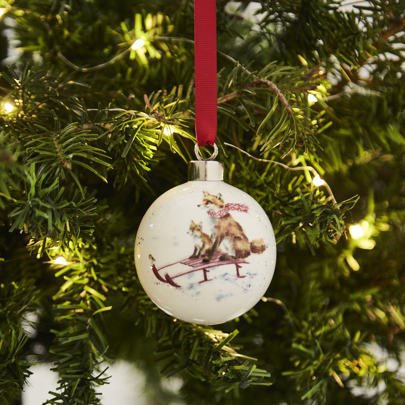 Classic Wrendale Designs, Sleigh Ride Bauble
