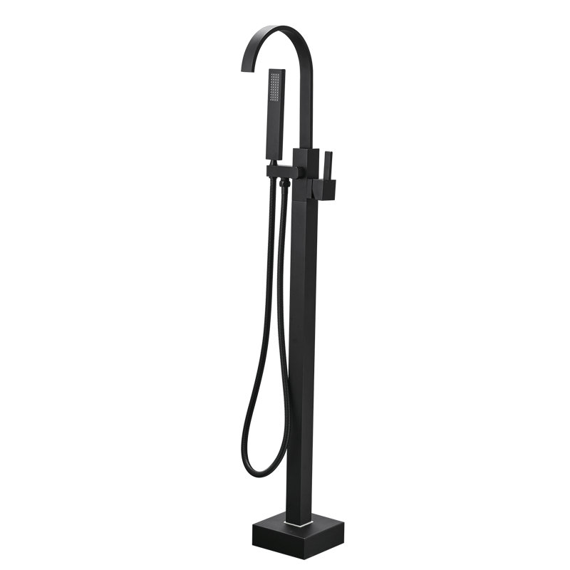 Floor Clawfoot Tub Faucet with Diverter
