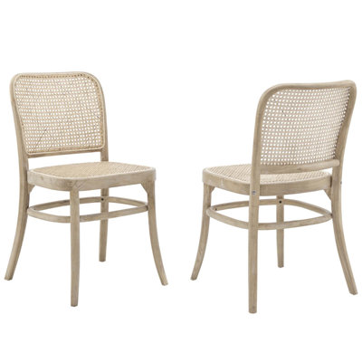 Modway Winona Wood Dining Side Chair Set of 2