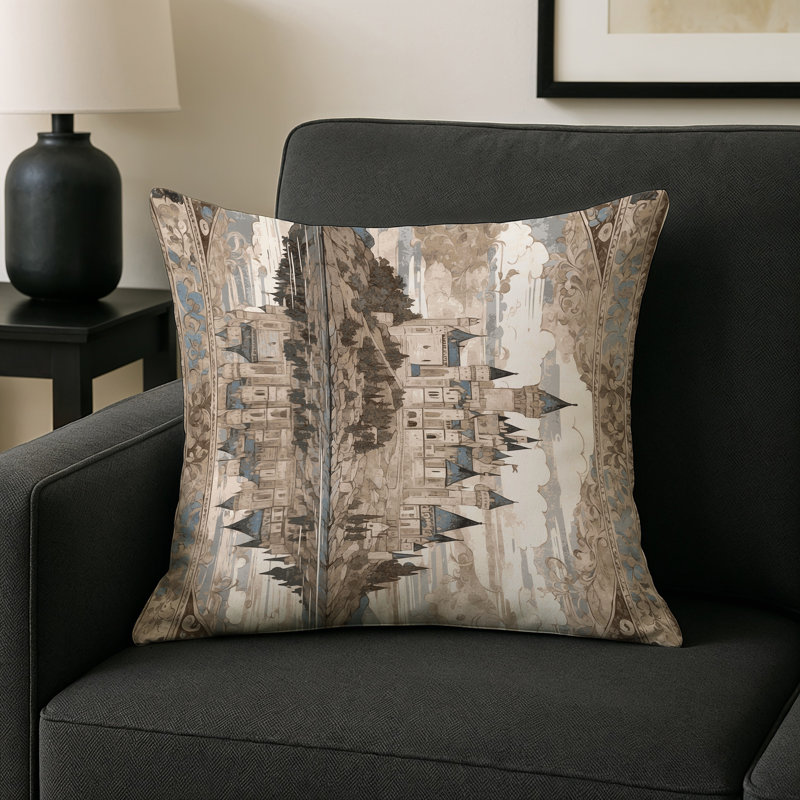 Arched Horizon Indoor And Outdoor Throw Pillow, Square 20"