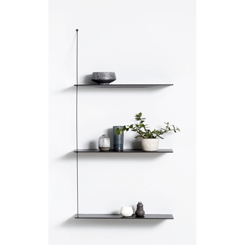Stedge Shelf (60 Cm), Black, 47.2" H x 31.5" W x 8.7" D