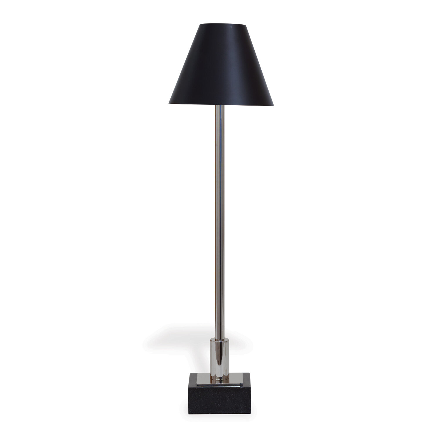 Clove Stem Buffet Table Lamp (Black Shade)