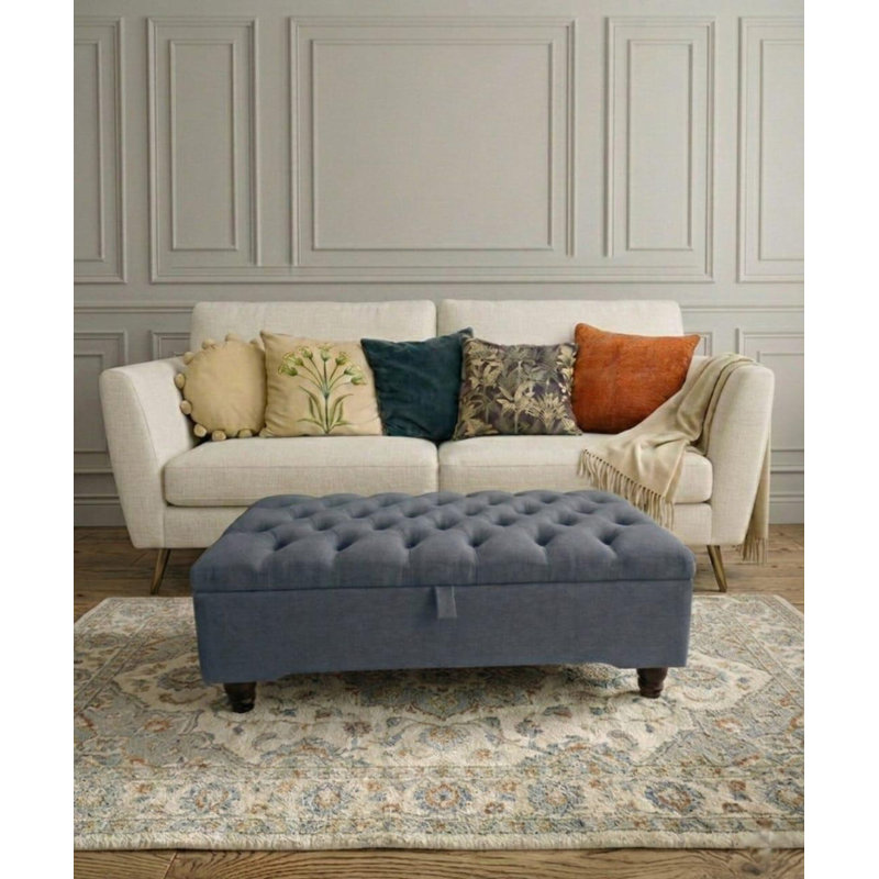 Accent Stool, Naples, Blue