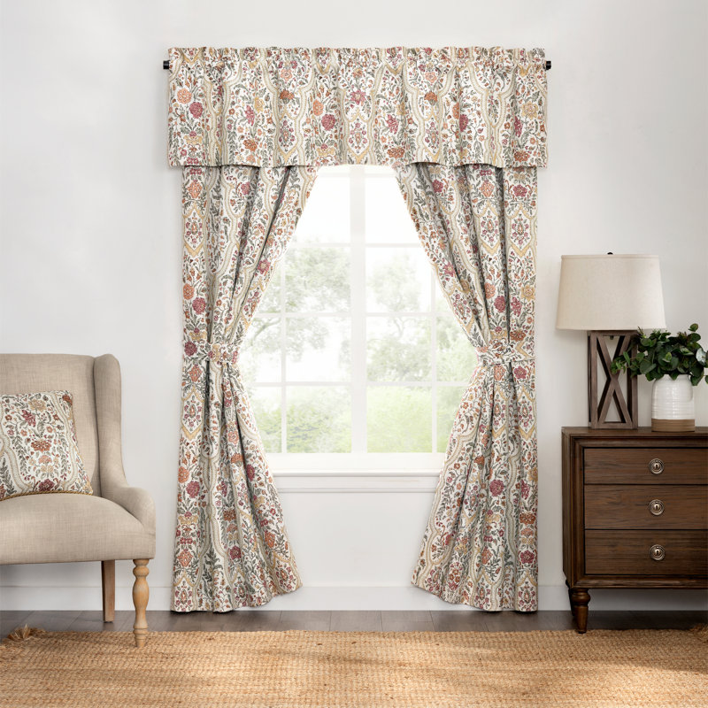 Baroda Floral Window Panel Pair Set