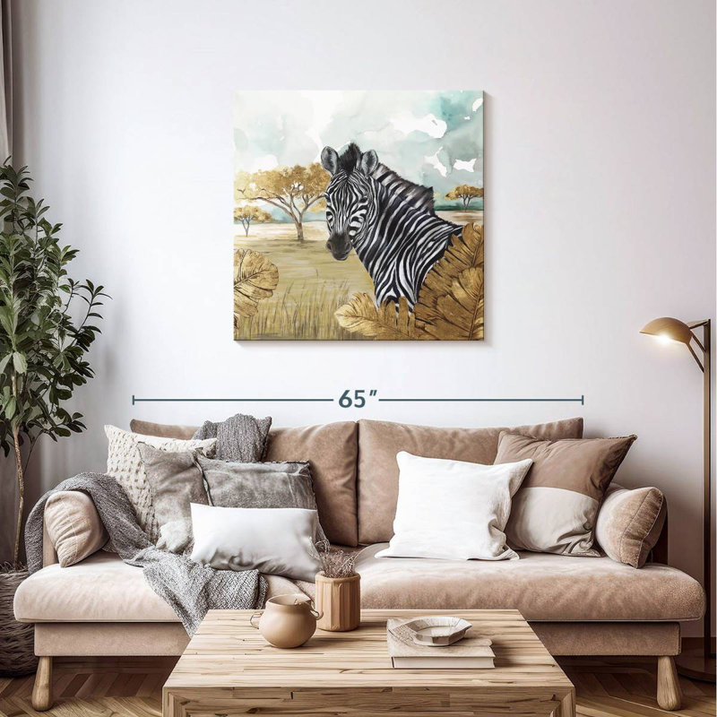 Crowle Zebras, 36" H x 36" W
