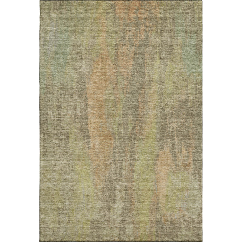 Premium Machine Washable Lampkins AMF1648 Abstract Rug, Rectangle 9' x 12'