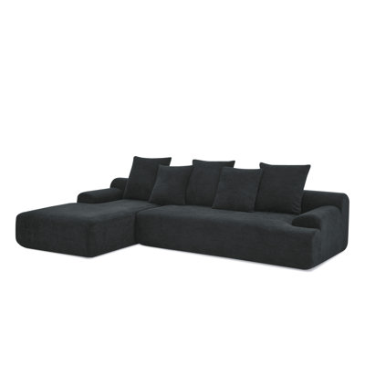 Upholstered Sectional Sofa Couch, Modular Compressed Sofa by Orren Ellis