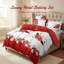 Ensemble de housse de couette 5 pièces en microfibre, comprenant 2 taies d'oreiller et 2 taies décoratives, résistant aux plis et lavable à la machine-124862182