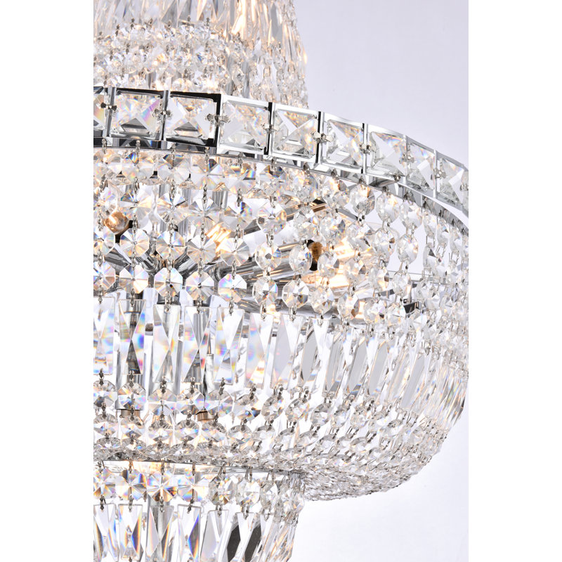 Stinnett 22 - Light Empire Chandelier, Chrome, Royal Cut