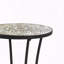 Table d'appoint de patio avec tablette
