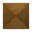 Table basse carrée en bois brun noyer